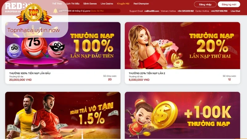 khuyến mãi Red88