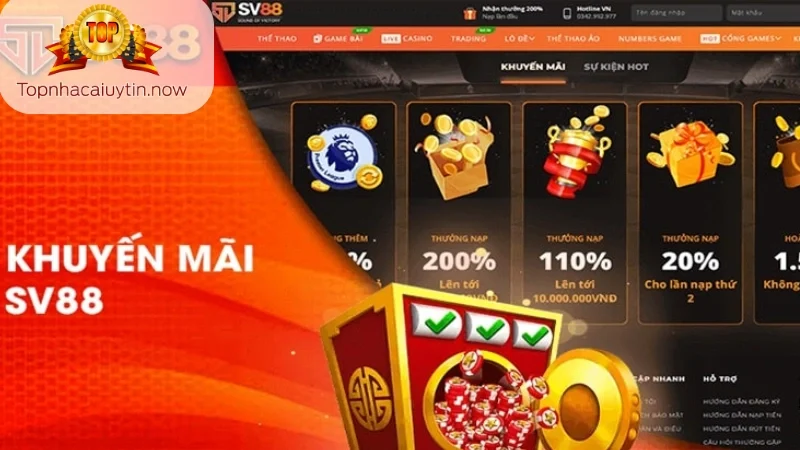 khuyến mãi Sv88